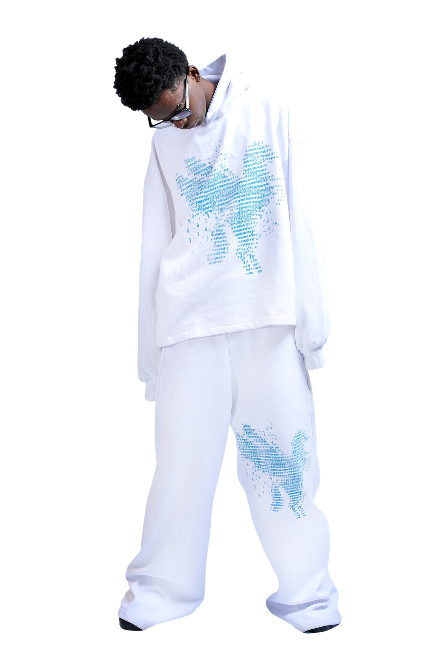 Matrix blue-pill joggers